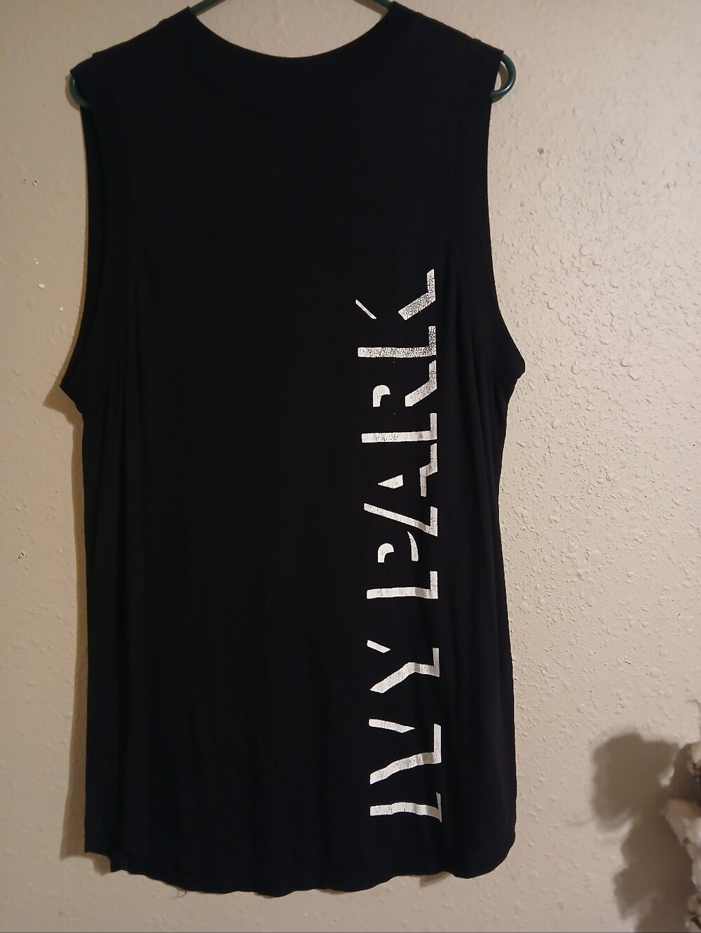 IVY PARK Black Tank with White Logo Tag